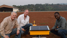 Rwanda Kamembe Airport - solar runway lights
